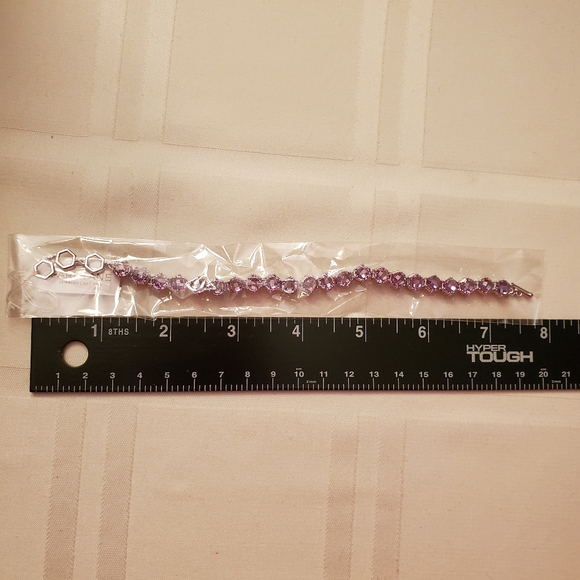 Park Lane Iris Honeycomb Bracelet Set in Silver Finish Metal 7 + 1 Inches - Picture 9 of 10